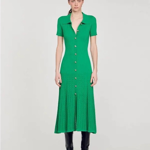 Sandro Knit Maxi Dress - Picture 5 of 5